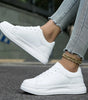 Sneaker Confort con Suola Spessa in Pelle Sintetica per Donna
