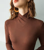 Sweater col montant croisé pour Femme