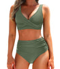 Bikini a vita alta con top regolabile da donna