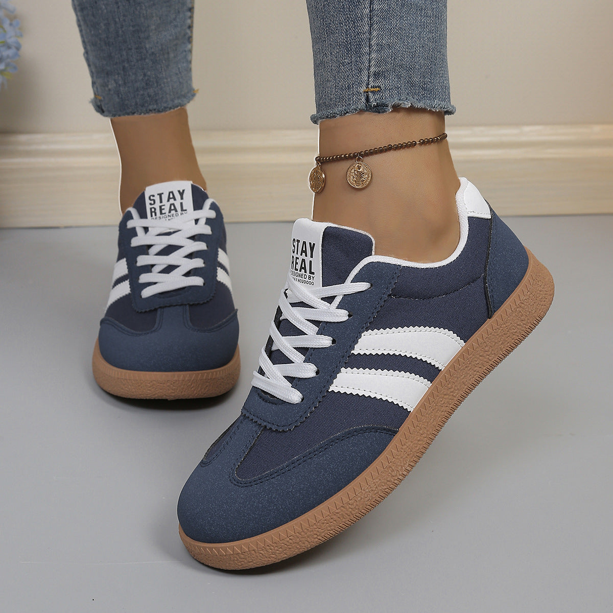 Scarpe da ginnastica da donna con suola piatta | Ideali per tutti i giorni