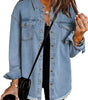 Veste en Denim Frangée pour Femmes