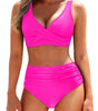 Bikini a vita alta con top regolabile da donna