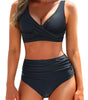 Bikini a vita alta con top regolabile da donna
