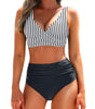 Bikini a vita alta con top regolabile da donna