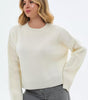 Maglione oversize con collo alto a coste per donna