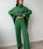 Ensemble pull à col roulé avec pantalon pour femme