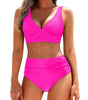 Bikini a vita alta con top regolabile da donna