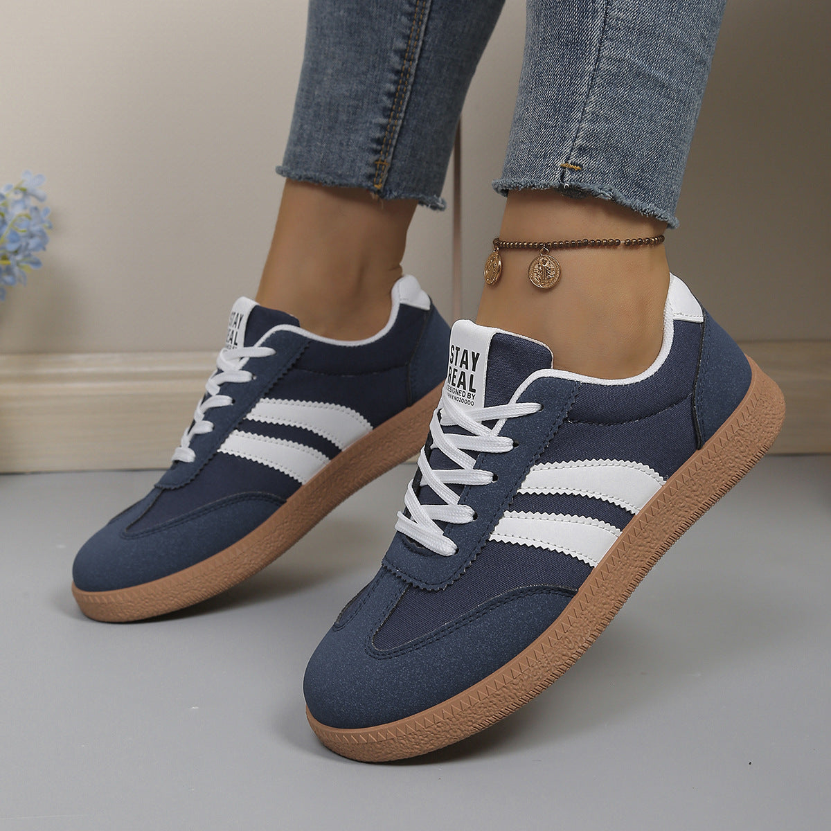 Scarpe da ginnastica da donna con suola piatta | Ideali per tutti i giorni