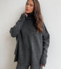 Ensemble pull à col roulé avec pantalon pour femme