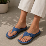 Sandali comfort con cinturino e suola antiscivolo per donna