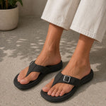 Sandali comfort con cinturino e suola antiscivolo per donna