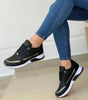 Scarpa da corsa leggera e traspirante in tessuto con lacci per donna