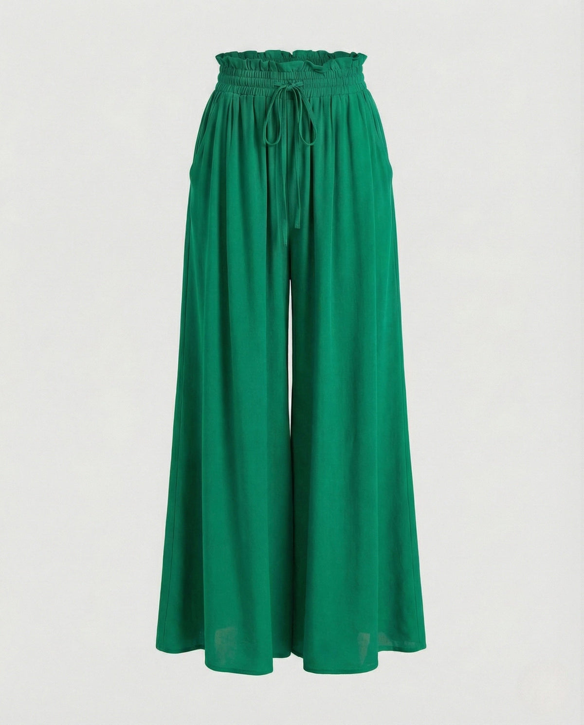Pantaloni palazzo fluidi e larghi a vita alta da donna  