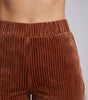 Pantaloni a vita alta in velluto a coste con taglio svasato da donna