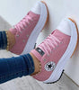 Sneakers in tela con suola spessa da donna | Ideali per tutti i giorni