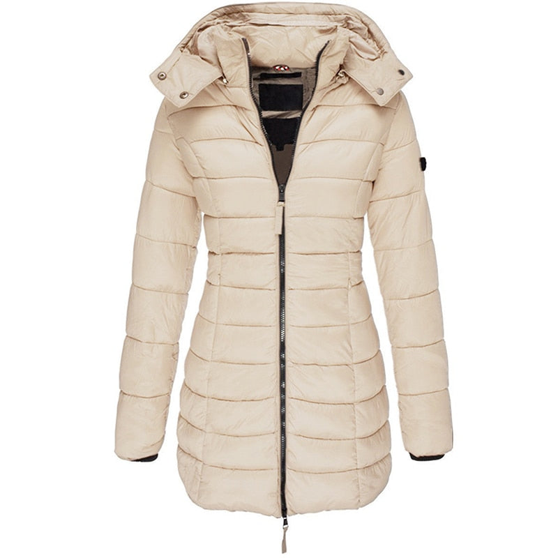 Parka Long Hiver à Capuche pour Femmes