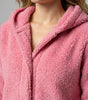 Felpa Teddy con Cappuccio in Pile da Donna