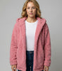 Felpa Teddy con Cappuccio in Pile da Donna