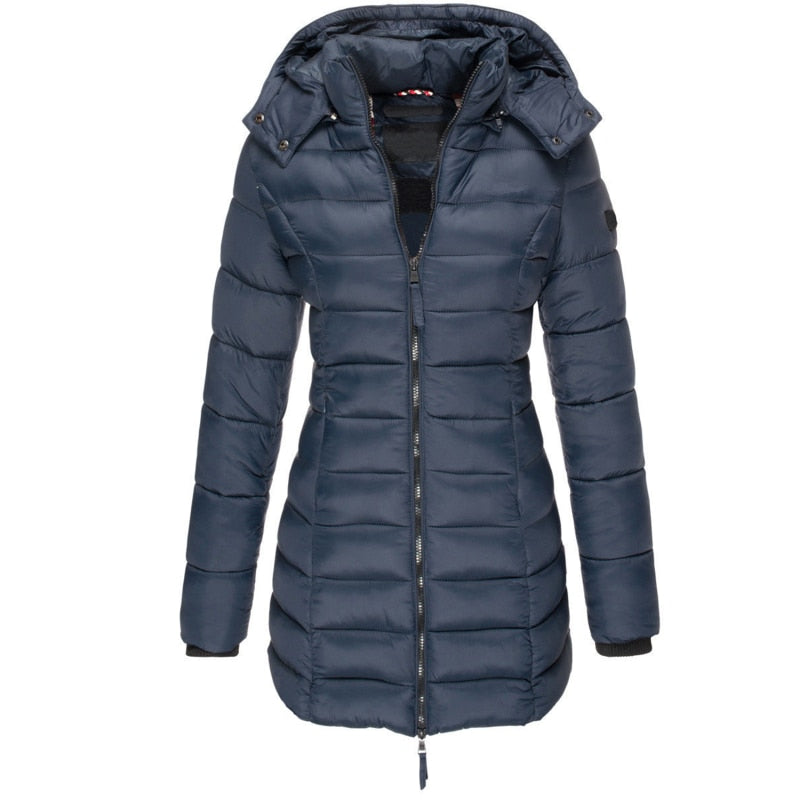 Parka Long Hiver à Capuche pour Femmes