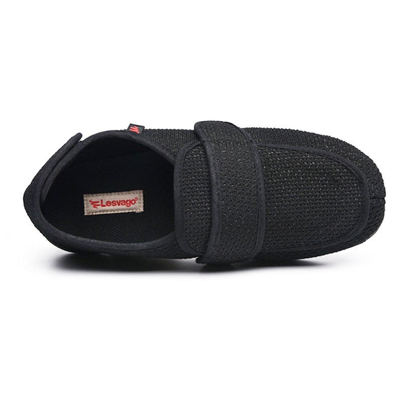 Chausson donna comfort per piedi larghi con chiusura a strappo in maglia