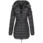 Parka Long Hiver à Capuche pour Femmes