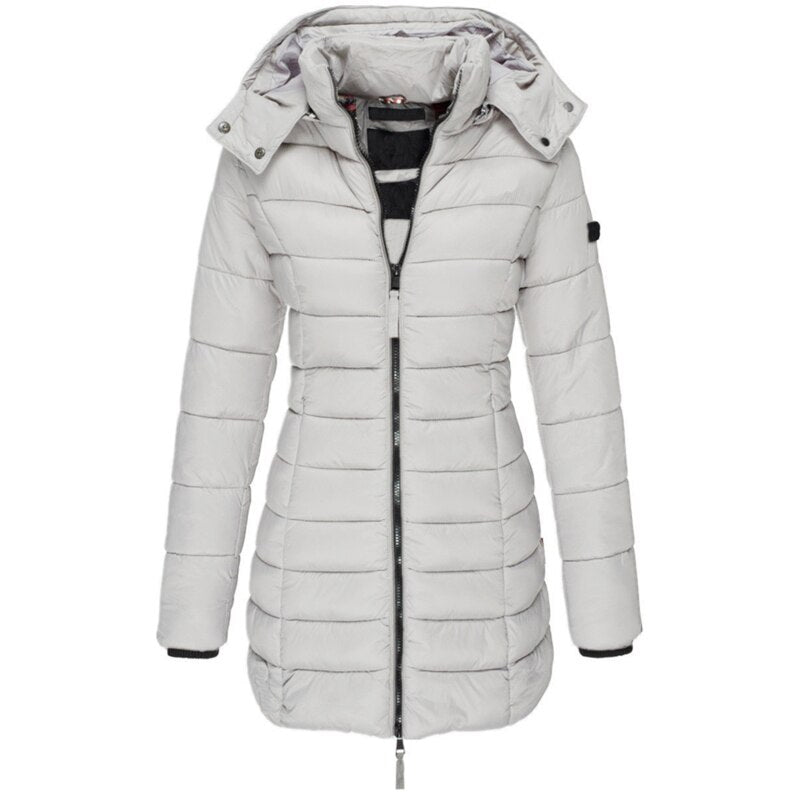 Parka Long Hiver à Capuche pour Femmes