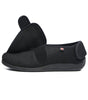 Chausson donna comfort per piedi larghi con chiusura a strappo in maglia