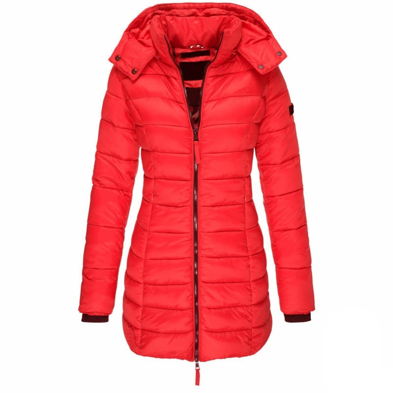 Parka Long Hiver à Capuche pour Femmes