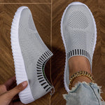 Sneakers Slip-On in Maglia Morbida da Donna