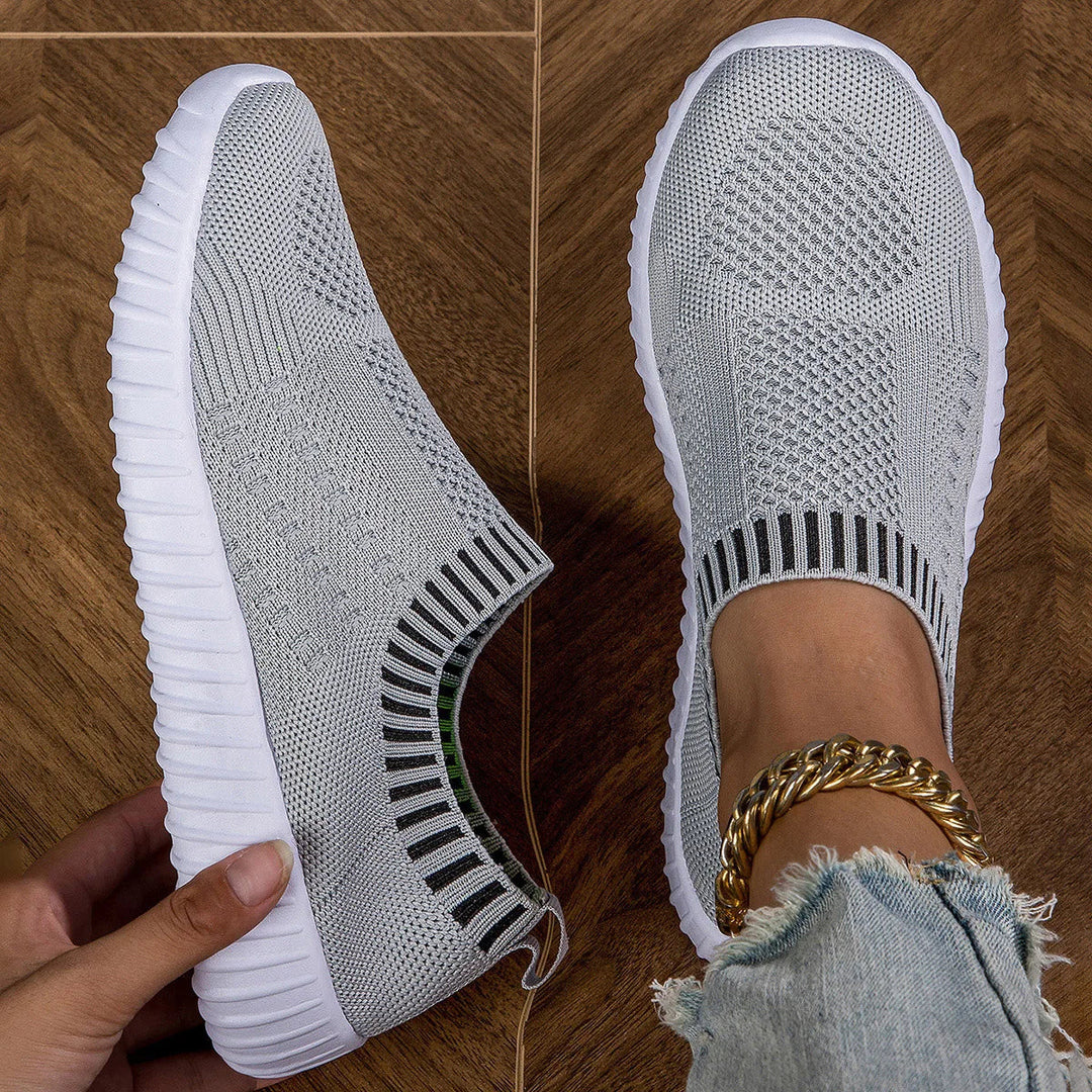 Sneakers Slip-On in Maglia Morbida da Donna