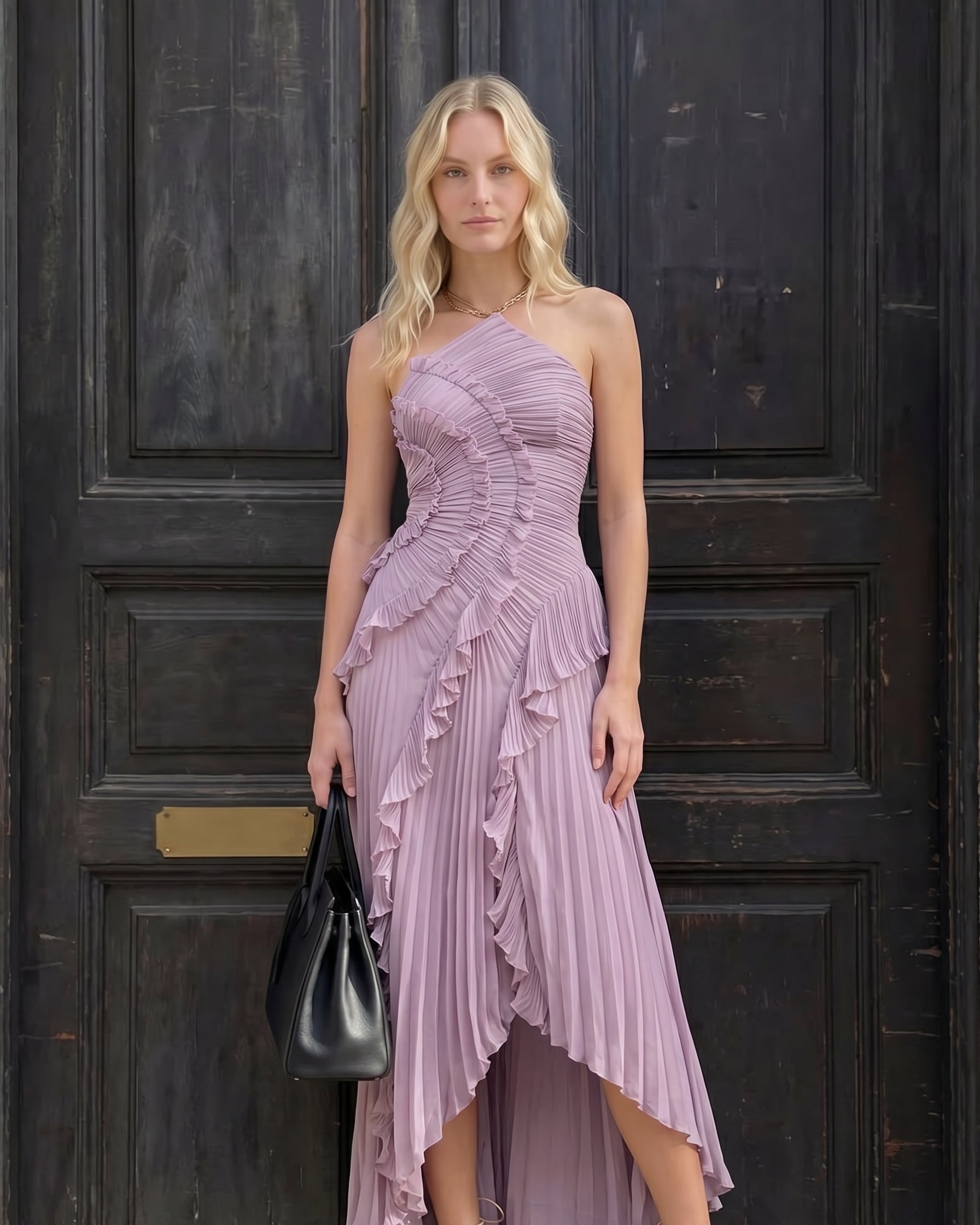 Vestito midi a volant per donna | Ideale per eventi speciali