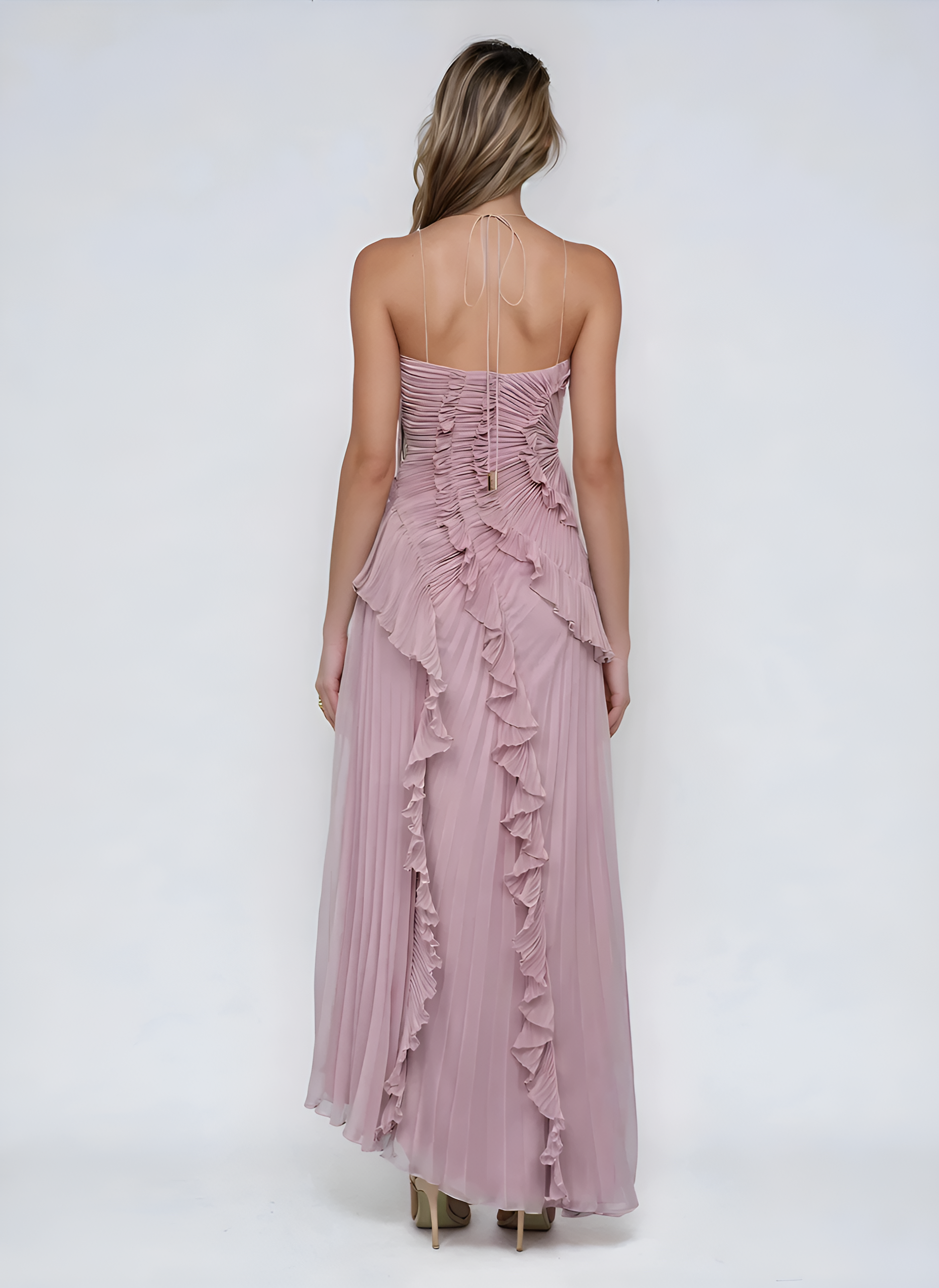 Vestito midi a volant per donna | Ideale per eventi speciali