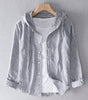 Blusa lunga in lino con cappuccio da donna | Ideale per la primavera