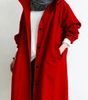 Cappotto lungo oversize con cappuccio da donna