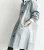 Cappotto lungo oversize con cappuccio da donna