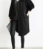 Cappotto lungo oversize con cappuccio da donna