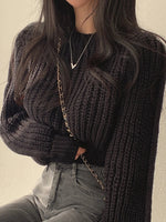 Pull col rond pour Femme