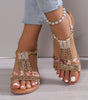 Sandali con zeppa e strass da donna | Ideali per le uscite