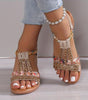 Sandali con zeppa e strass da donna | Ideali per le uscite