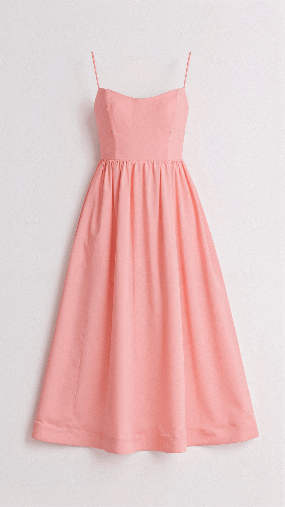 Vestito midi con scollo ascot e taglio svasato da donna | Ideale per l'estate