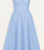 Vestito midi con scollo ascot e taglio svasato da donna | Ideale per l'estate