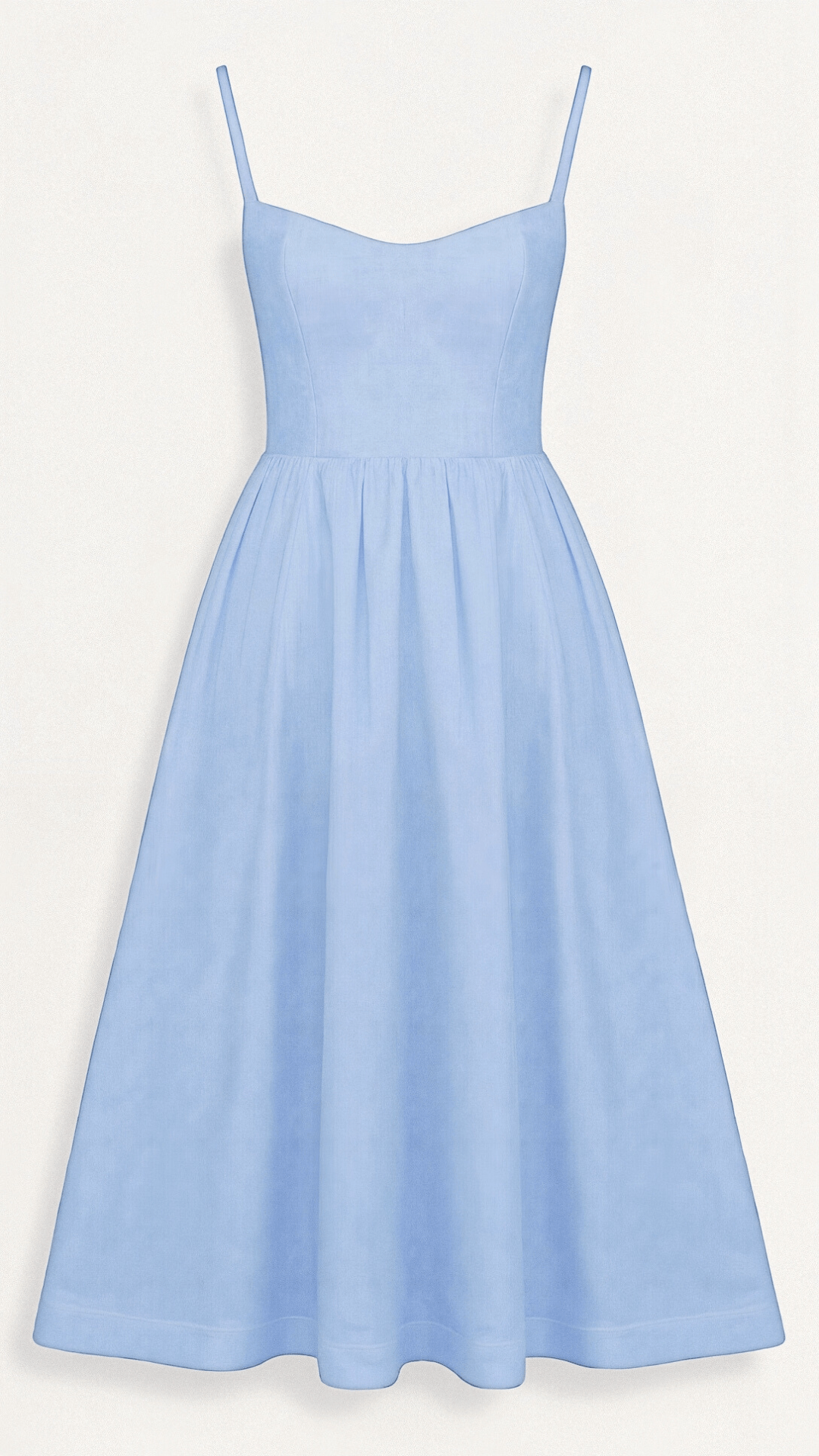 Vestito midi con scollo ascot e taglio svasato da donna | Ideale per l'estate