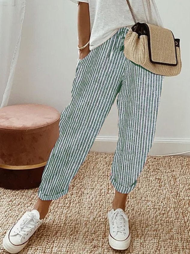 Pantaloni casual in lino da donna | Ideali per tutti i giorni