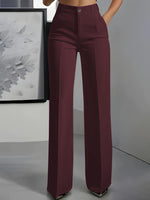 Pantaloni larghi a vita alta da donna