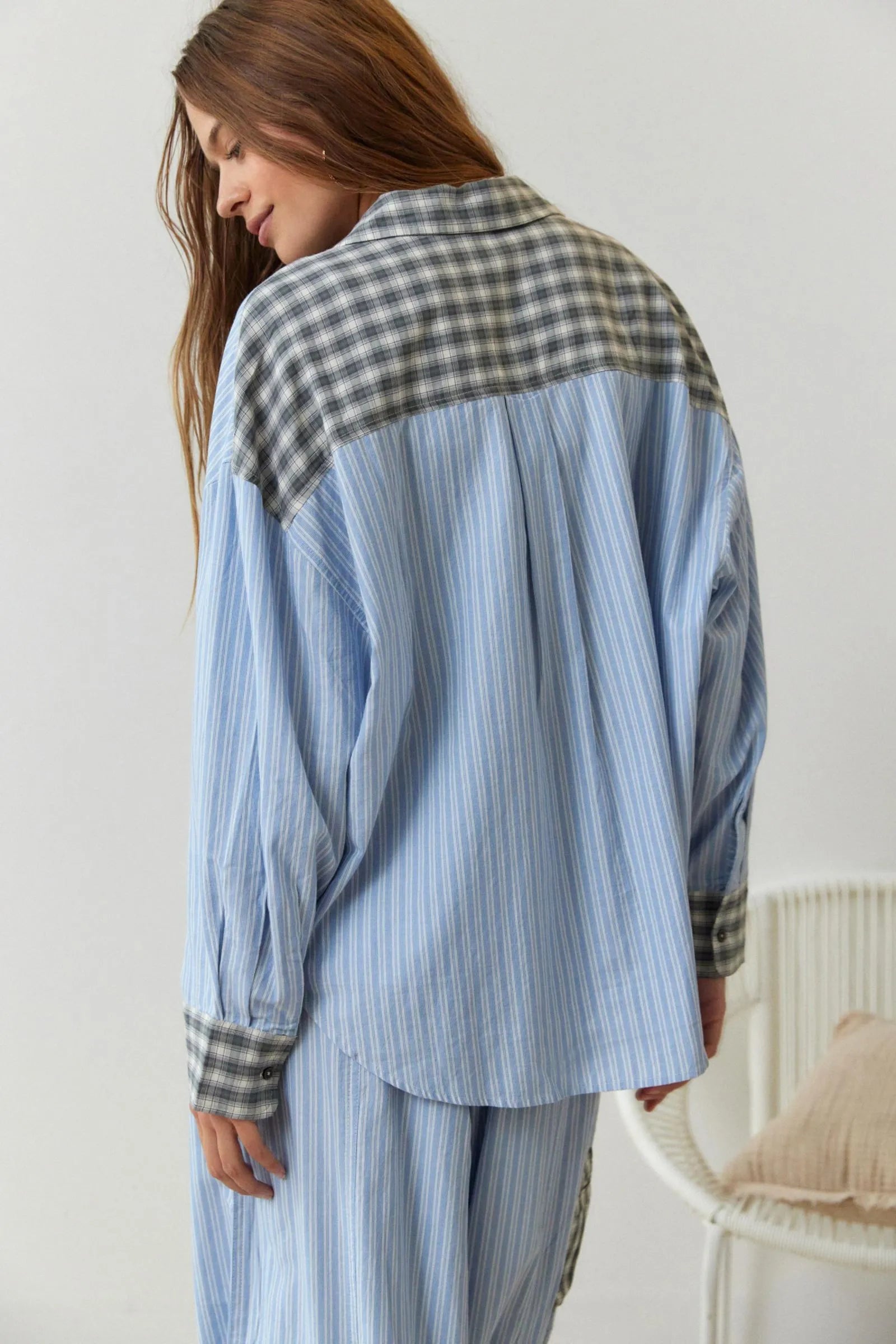 Ensemble Pyjama Pantalon Long en Polyester pour Femme