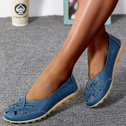 Ballerines En Cuir Microfibre Confortables Pour Femme | Idéales pour le Quotidien - Emilia Lane