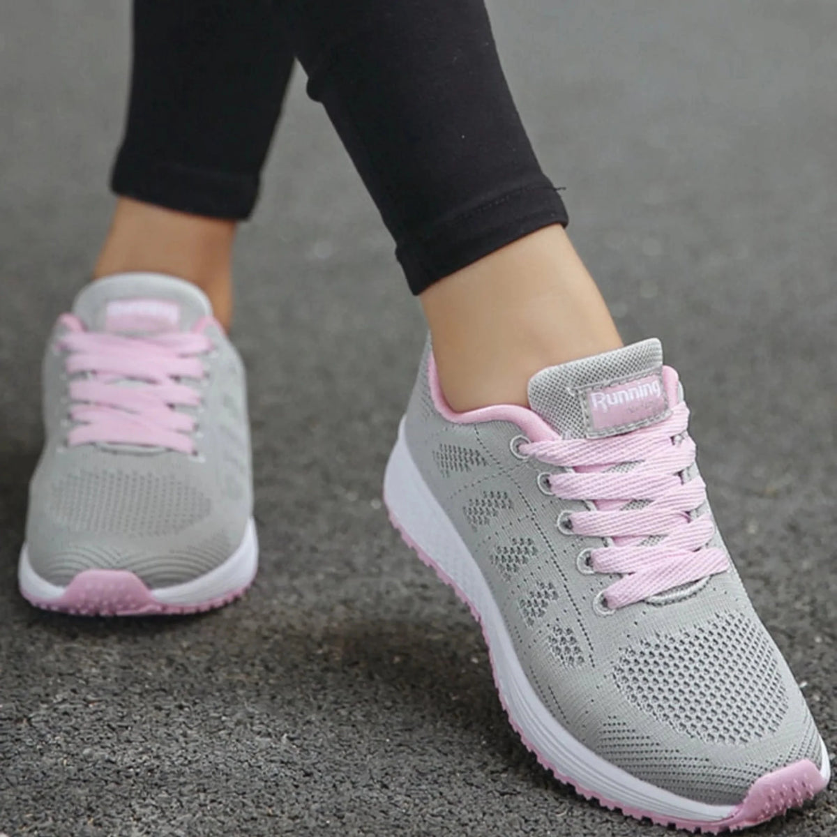 Basket Running Sport en Maille pour Femme - Emilia Lane