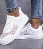 Baskets en Dentelle Florale et Lacets pour Femme - Emilia Lane