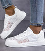 Baskets en Dentelle Florale et Lacets pour Femme - Emilia Lane