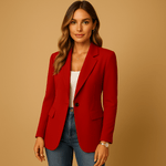 Blazer Classique à Une Boutonnière pour Femmes - Emilia Lane